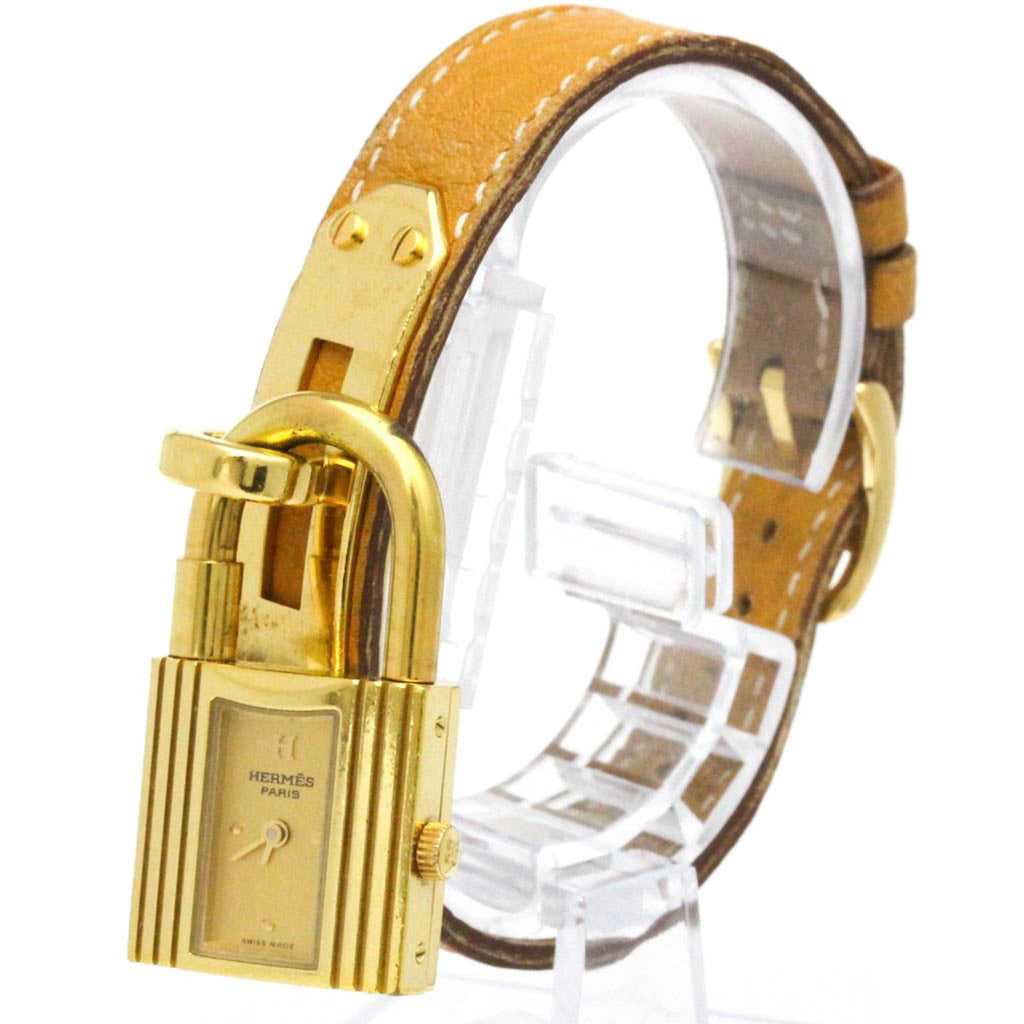 Hermès Kelly · Gold Plated · Leather