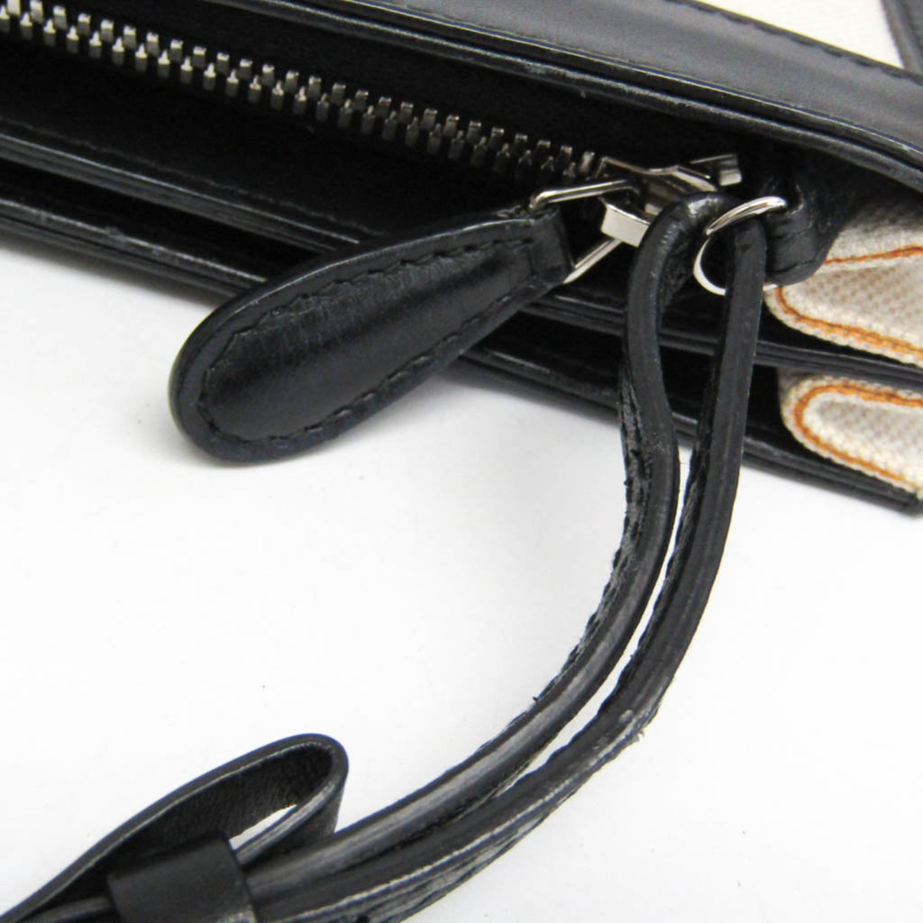 Balenciaga Navy Pochette · Canvas & Leather