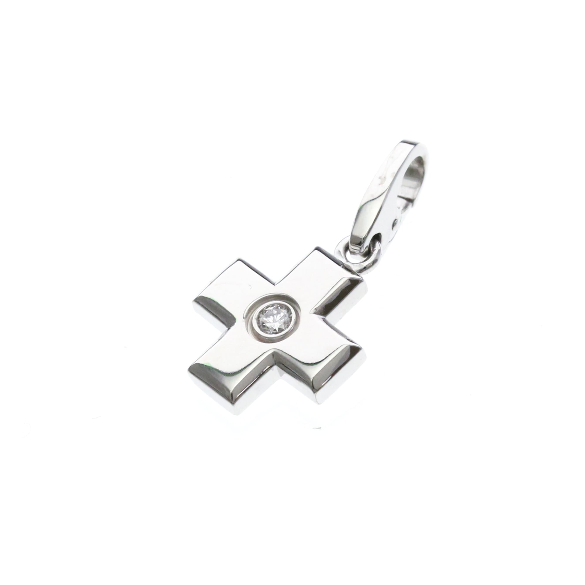 Cartier Cross · 18K White Gold · Diamond