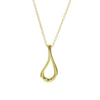Tiffany Open Teardrop · 18K Yellow Gold