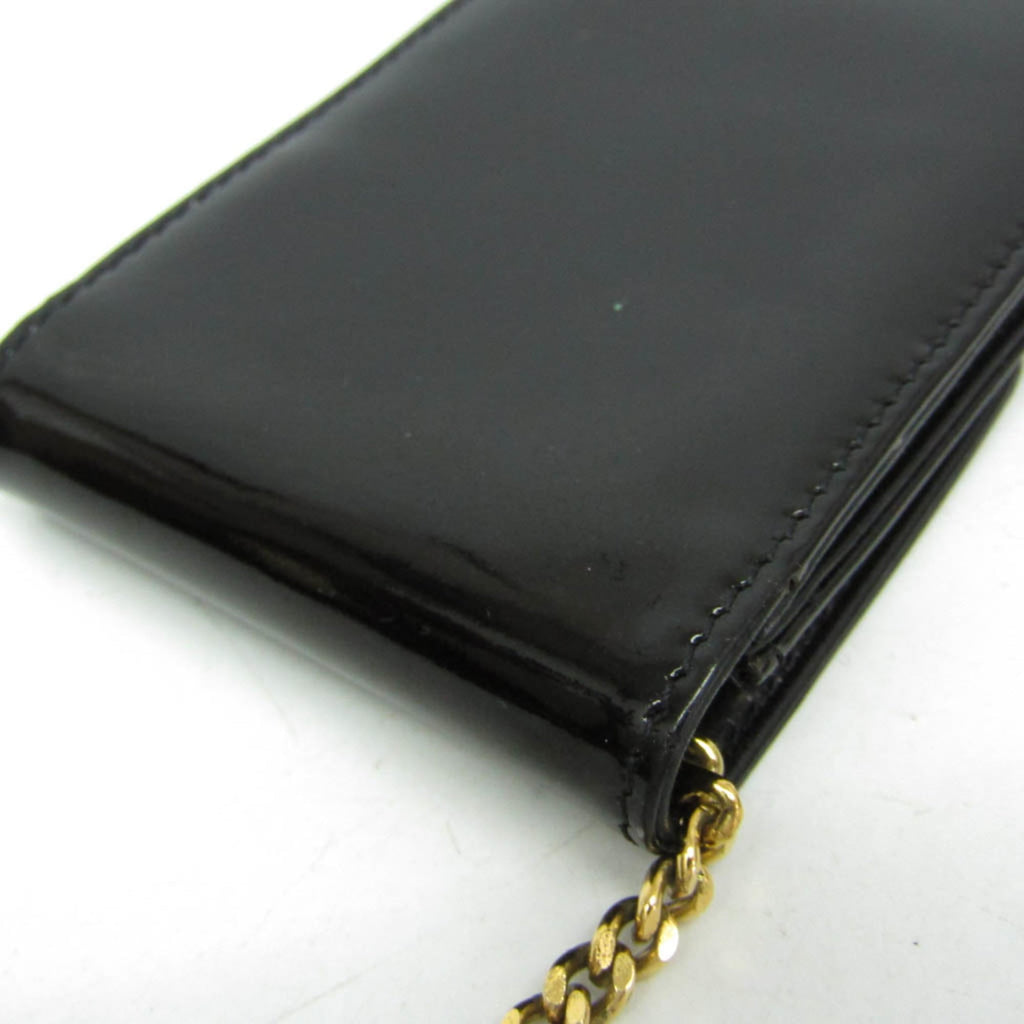 Chanel Mini Pouch · Enamel Leather · Keyring