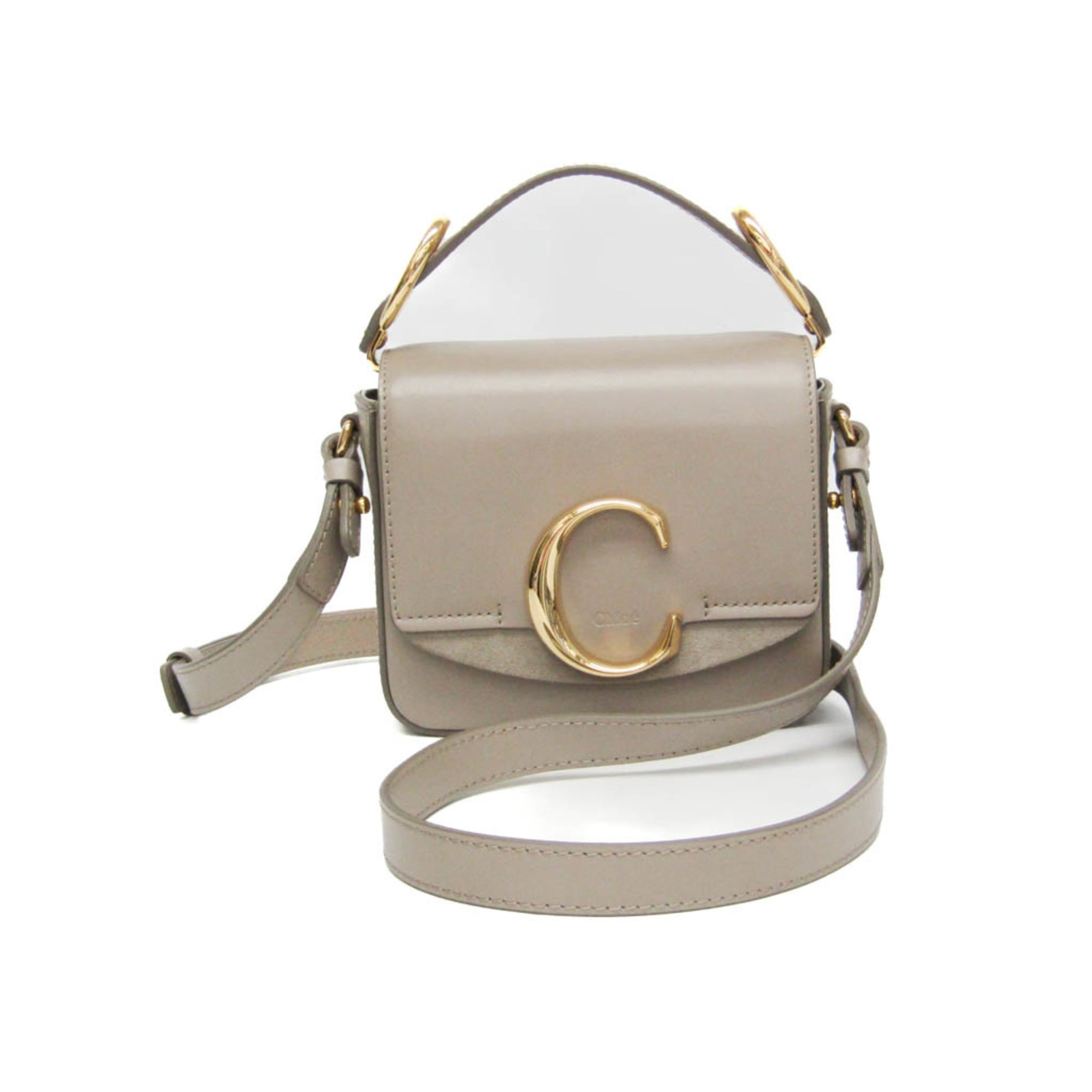Chloé C Mini · Suede & Leather