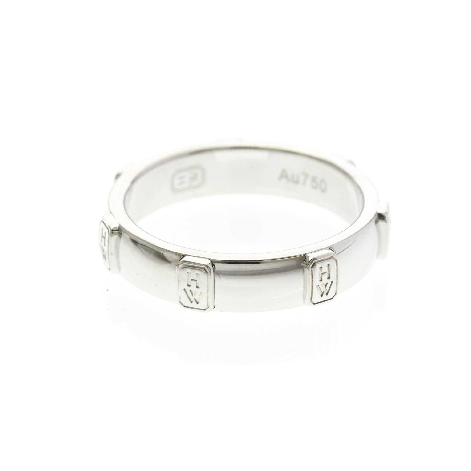 Harry Winston HW Logo · Diamond · 18K White Gold