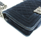 Chanel Boy · Velvet · Chain Shoulder Bag