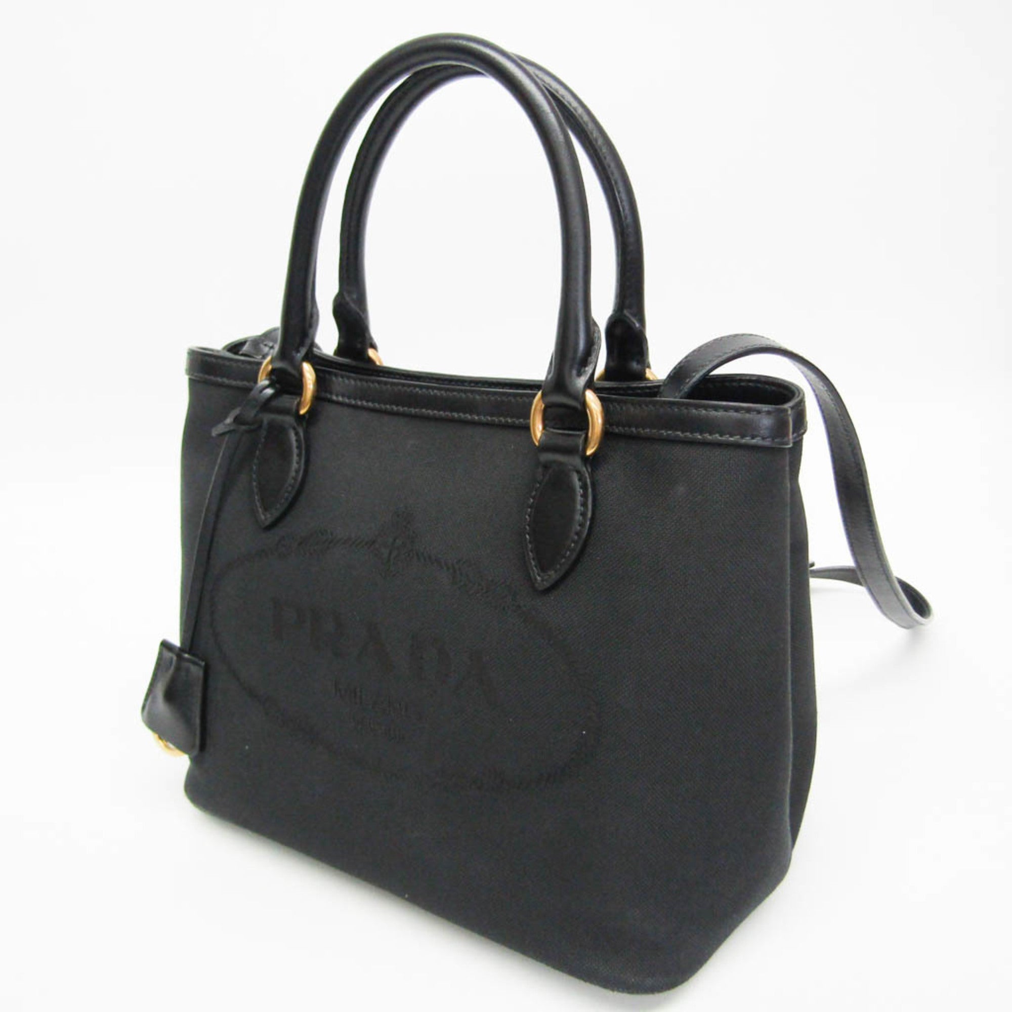 Prada Logo Jacquard · Leather