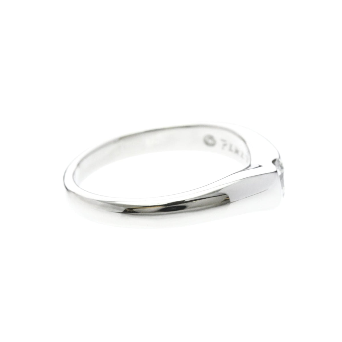 Tiffany Curved Band · Platinum · Diamond