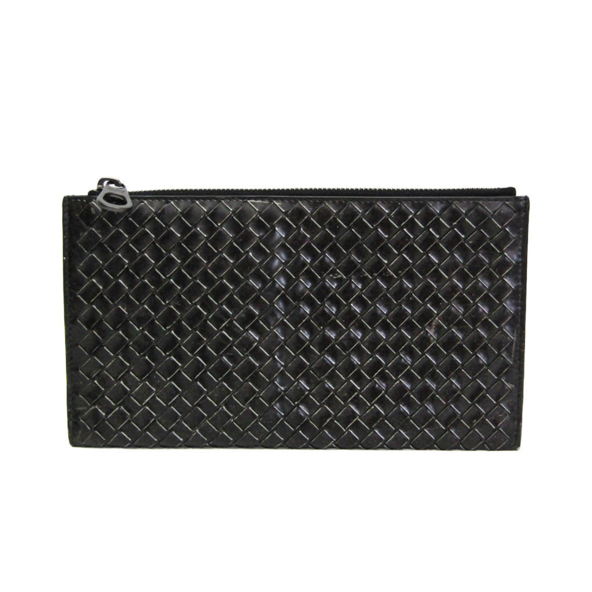 Bottega Veneta Intrecciato · Leather Clutch