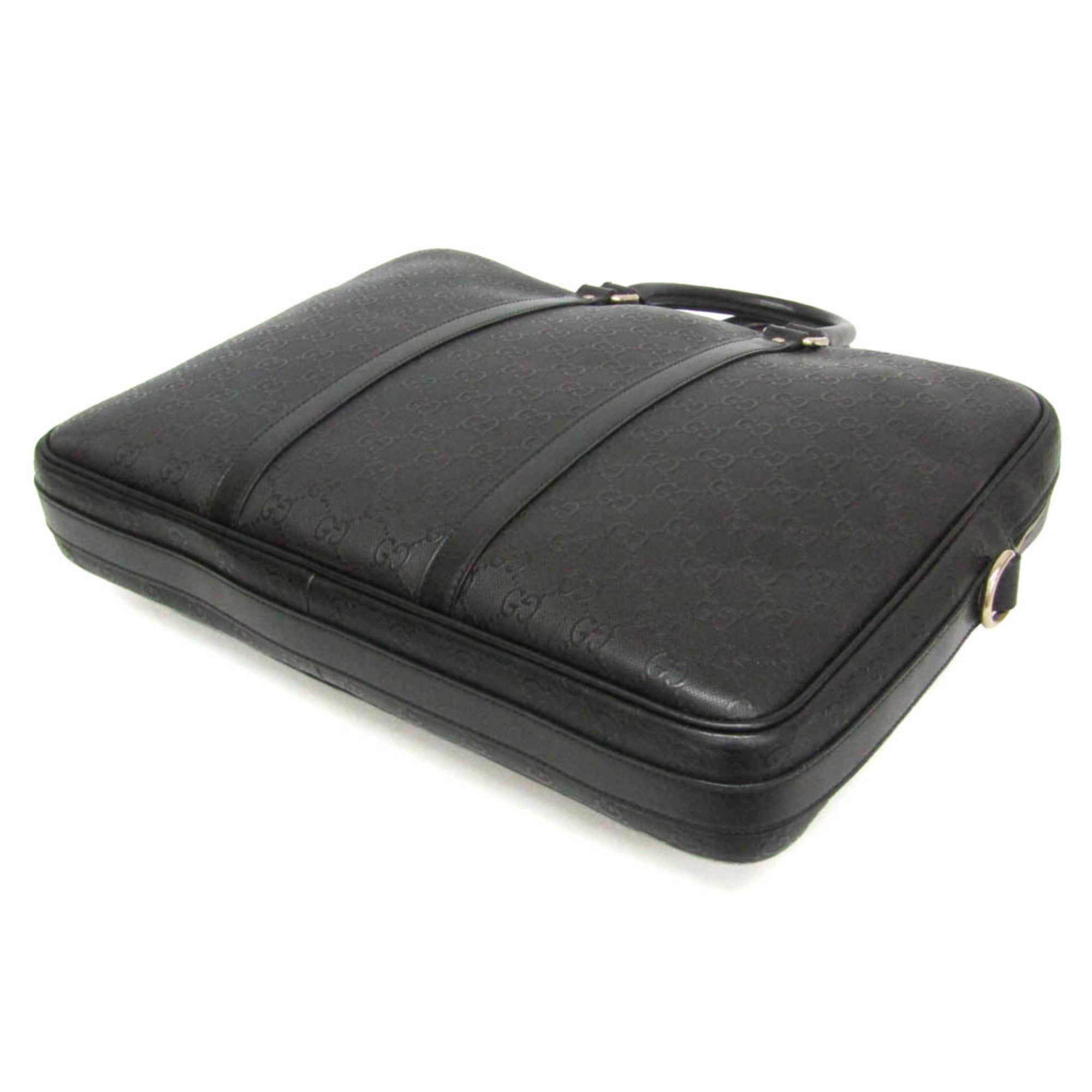 Gucci GG Embossed · Leather Briefcase