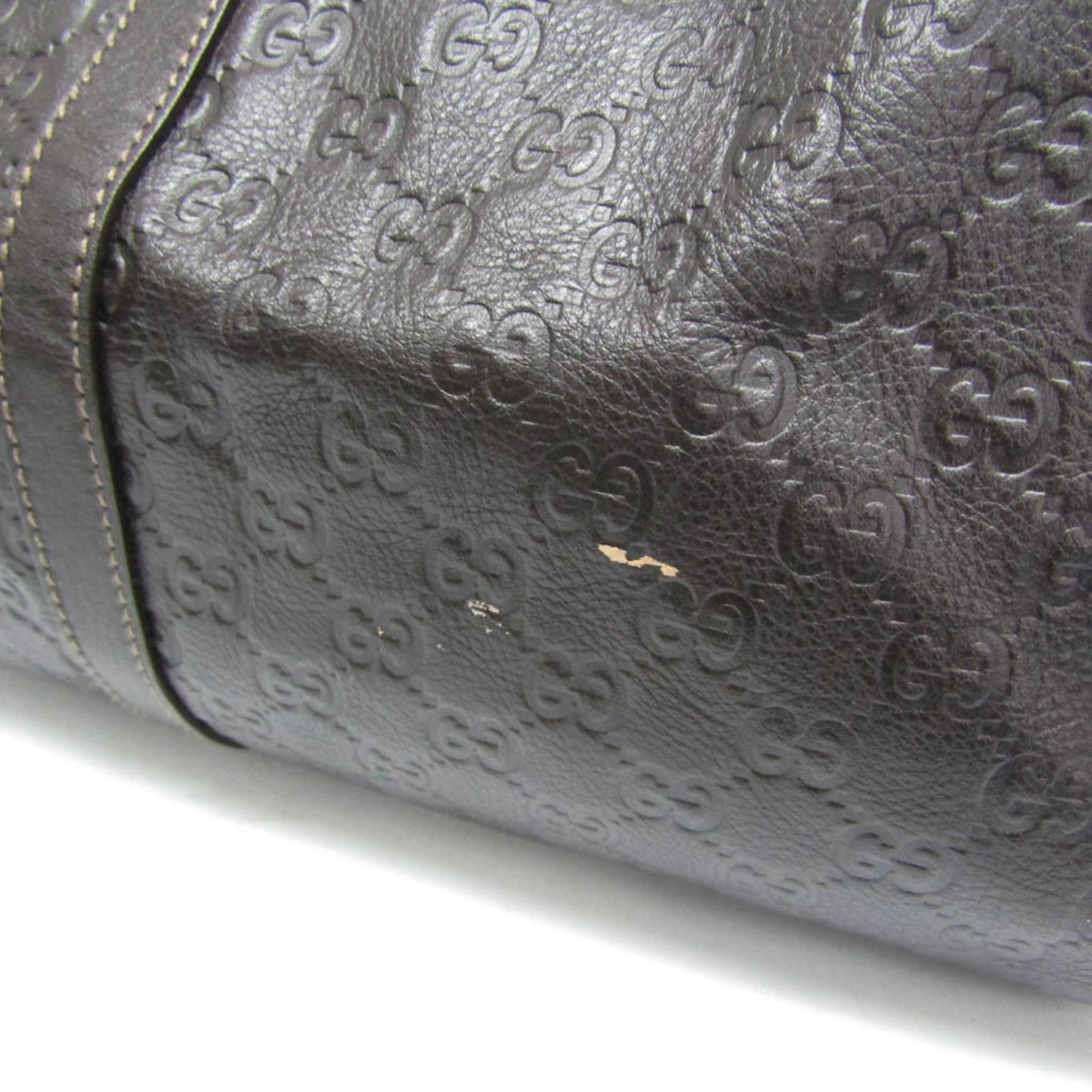 Gucci Guccissima · Leather Boston Bag