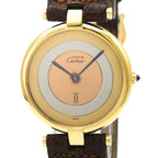 Cartier Must Vendome · Gold Plated · Quartz