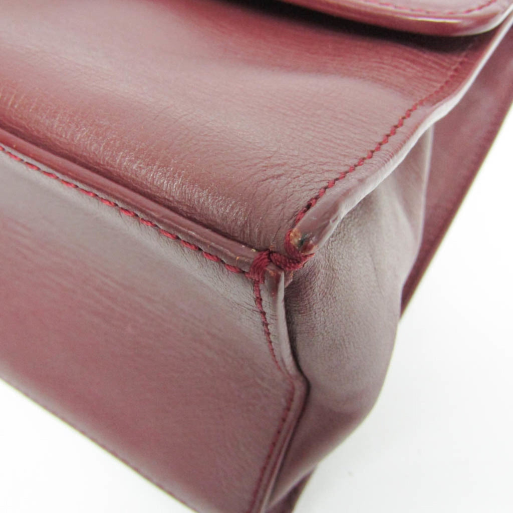 Balenciaga · Leather Shoulder Bag · Bordeaux