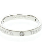Tiffany Flat Band · Diamonds · Platinum