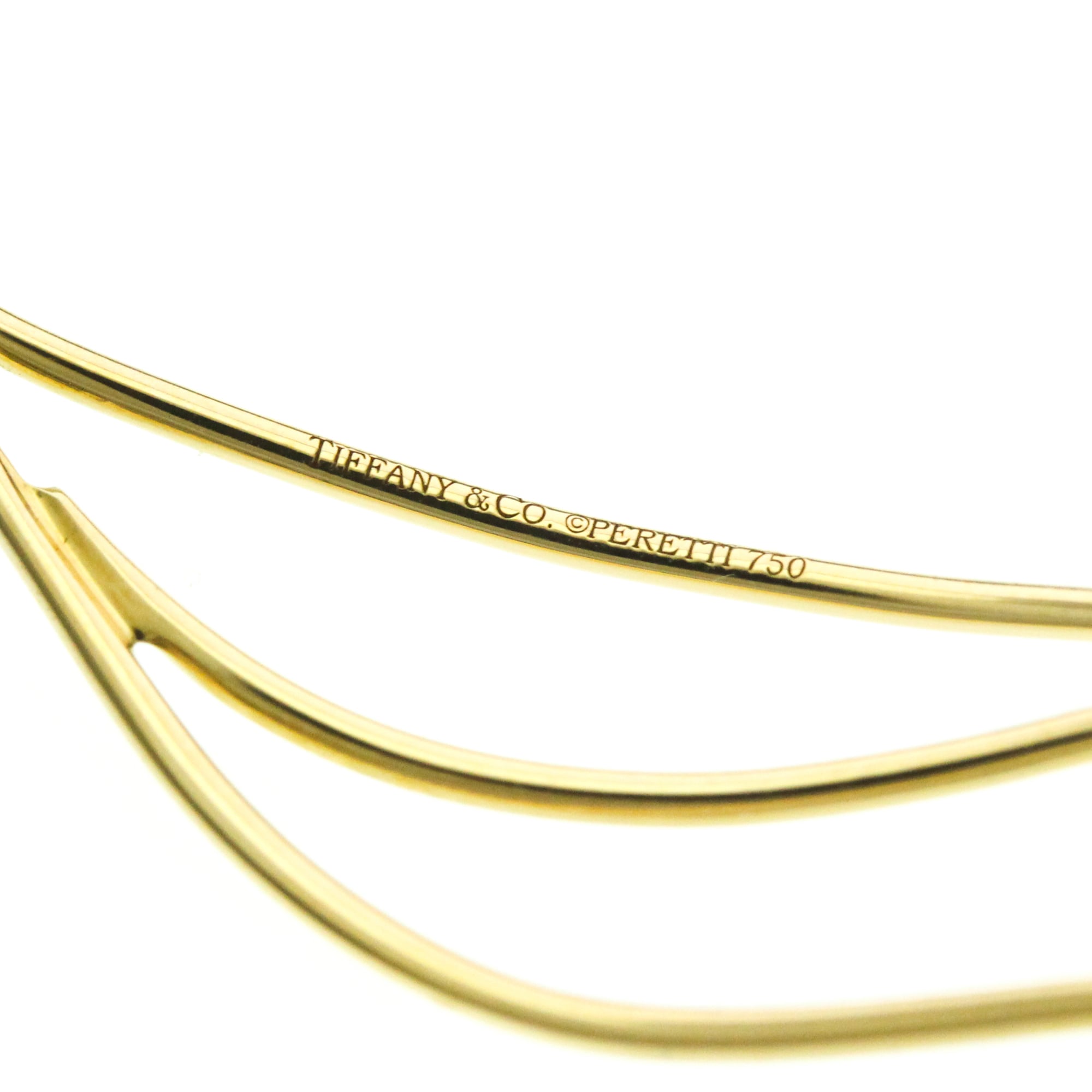 Tiffany Wave · 18K Yellow Gold · Earrings