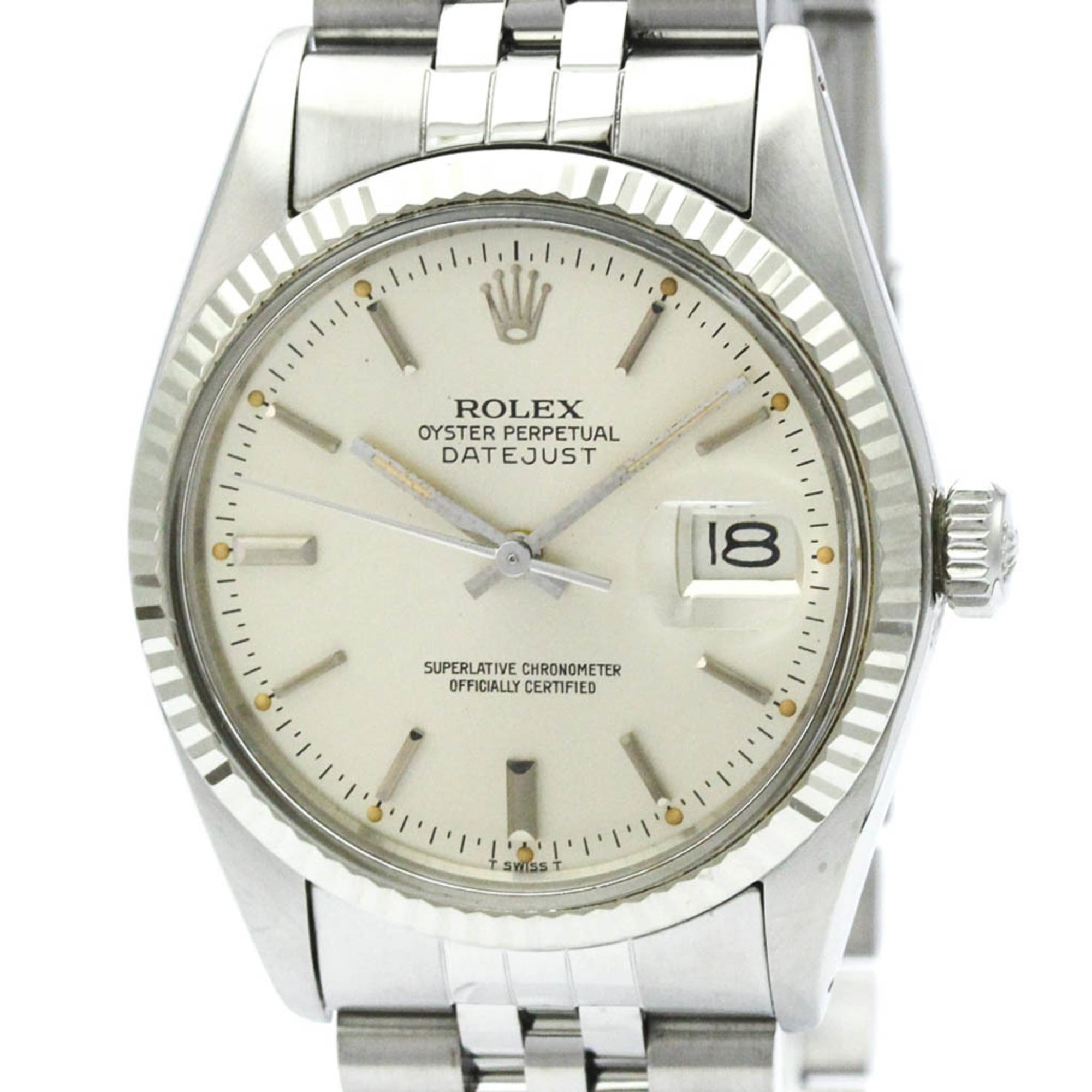 Rolex Datejust · 18K White Gold · Steel