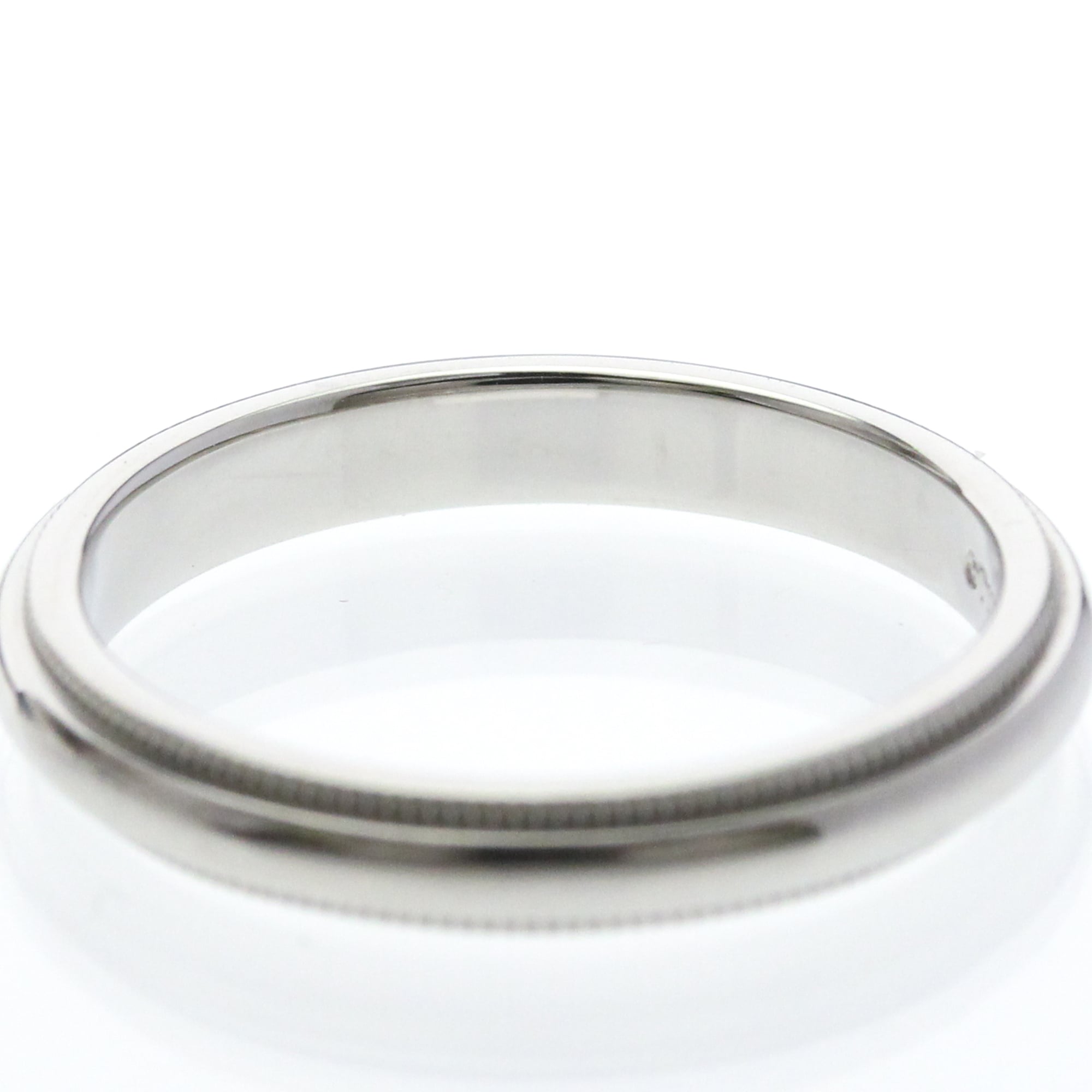 Tiffany Milgrain Band Ring · Platinum