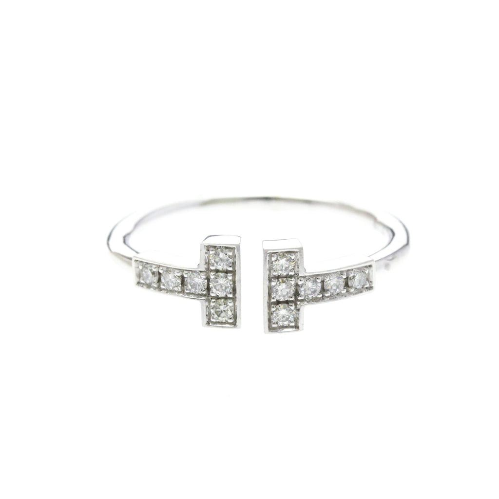 Tiffany T Wire · 18K White Gold · Diamond