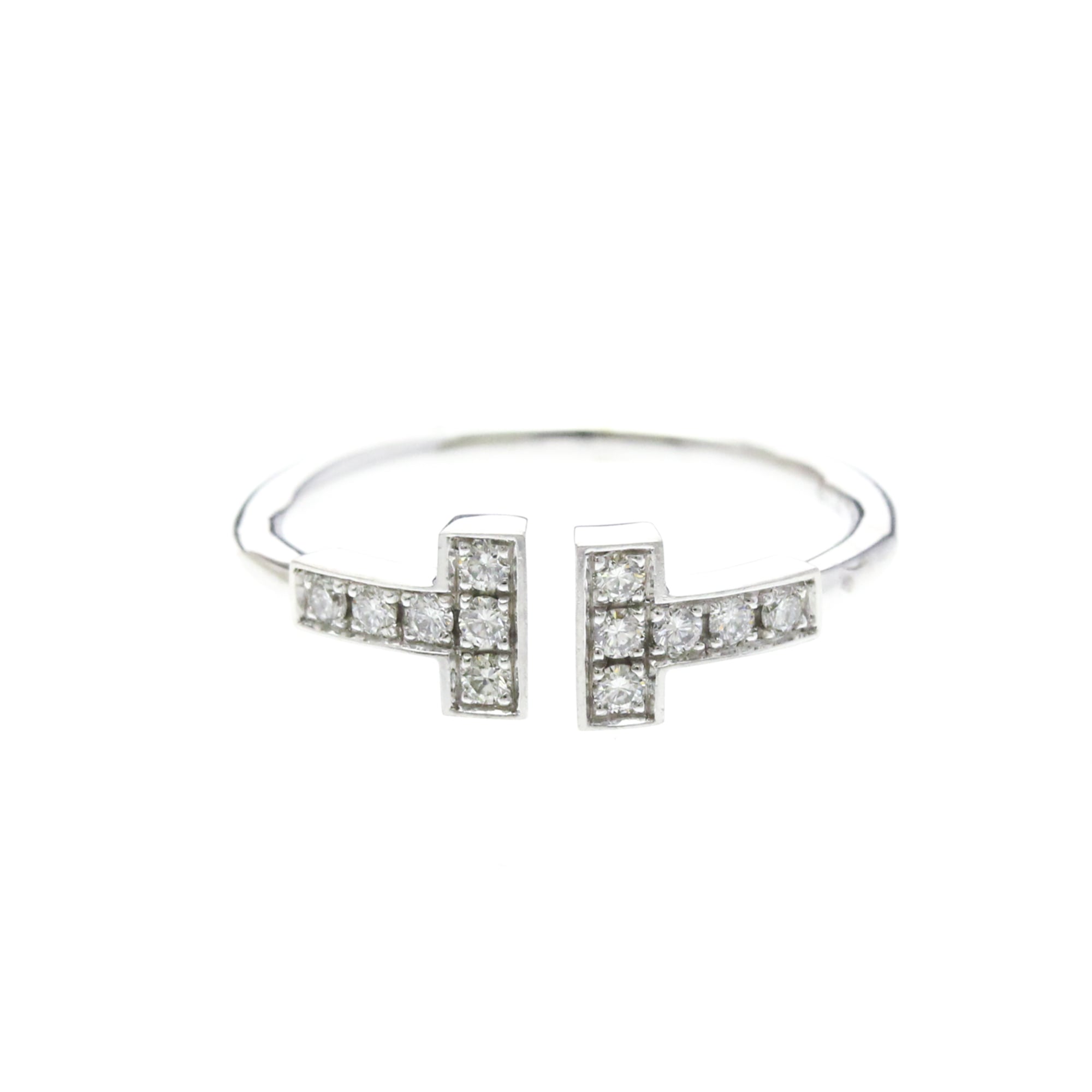 Tiffany T Wire · 18K White Gold · Diamond