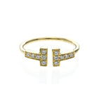 Tiffany T Wire · 18K Yellow Gold · Diamond