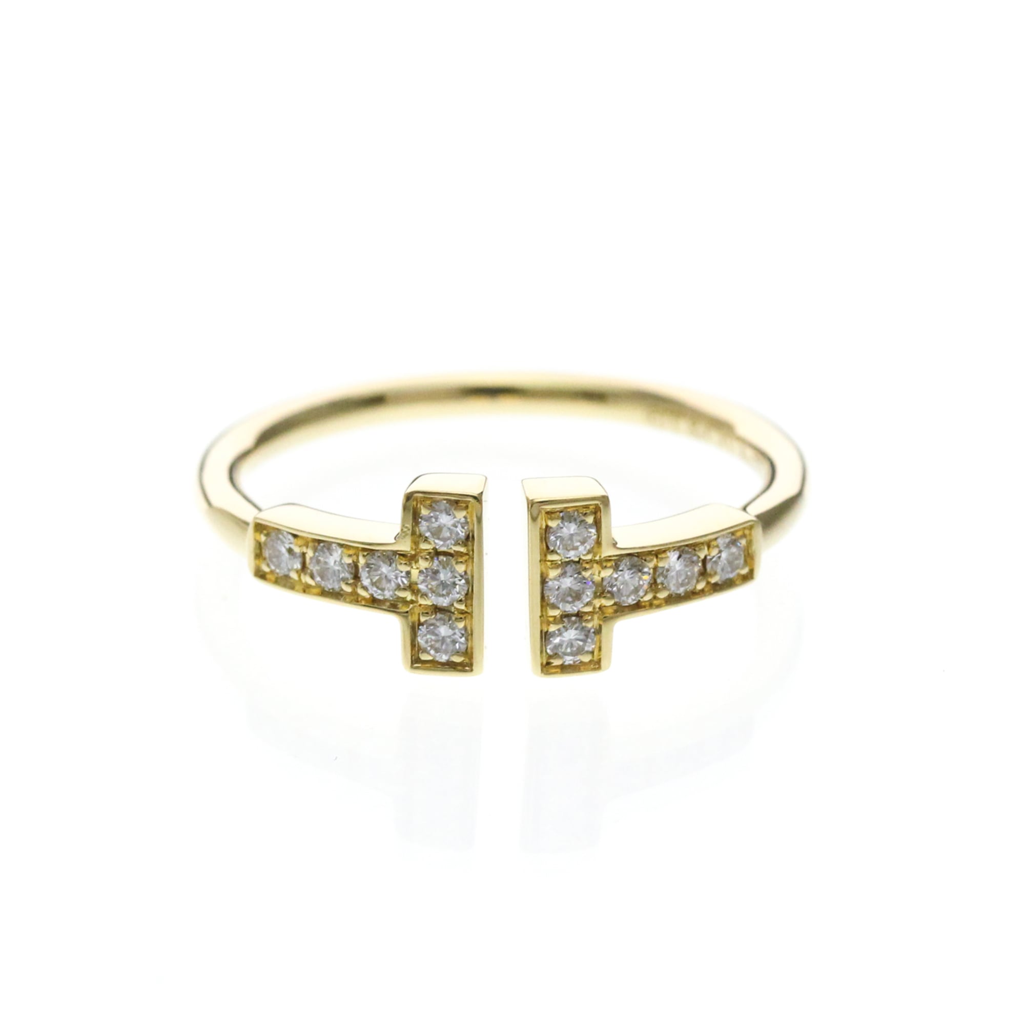 Tiffany T Wire · 18K Yellow Gold · Diamond