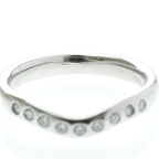 Tiffany Curved Band · Platinum · Diamond