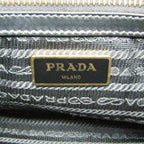 Prada Logo Jacquard · Leather