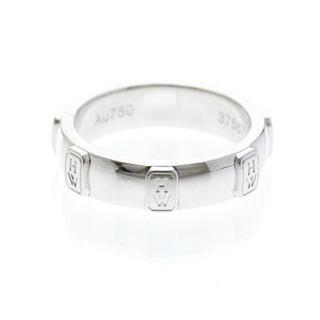 Harry Winston HW Logo · 18K White Gold