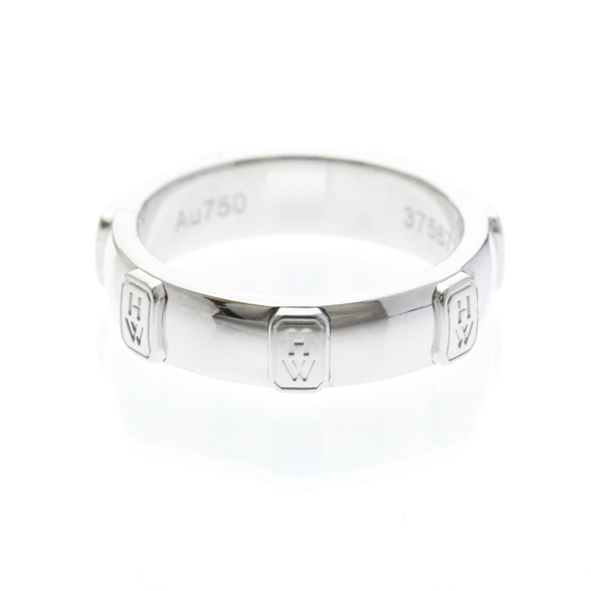 Harry Winston HW Logo · 18K White Gold