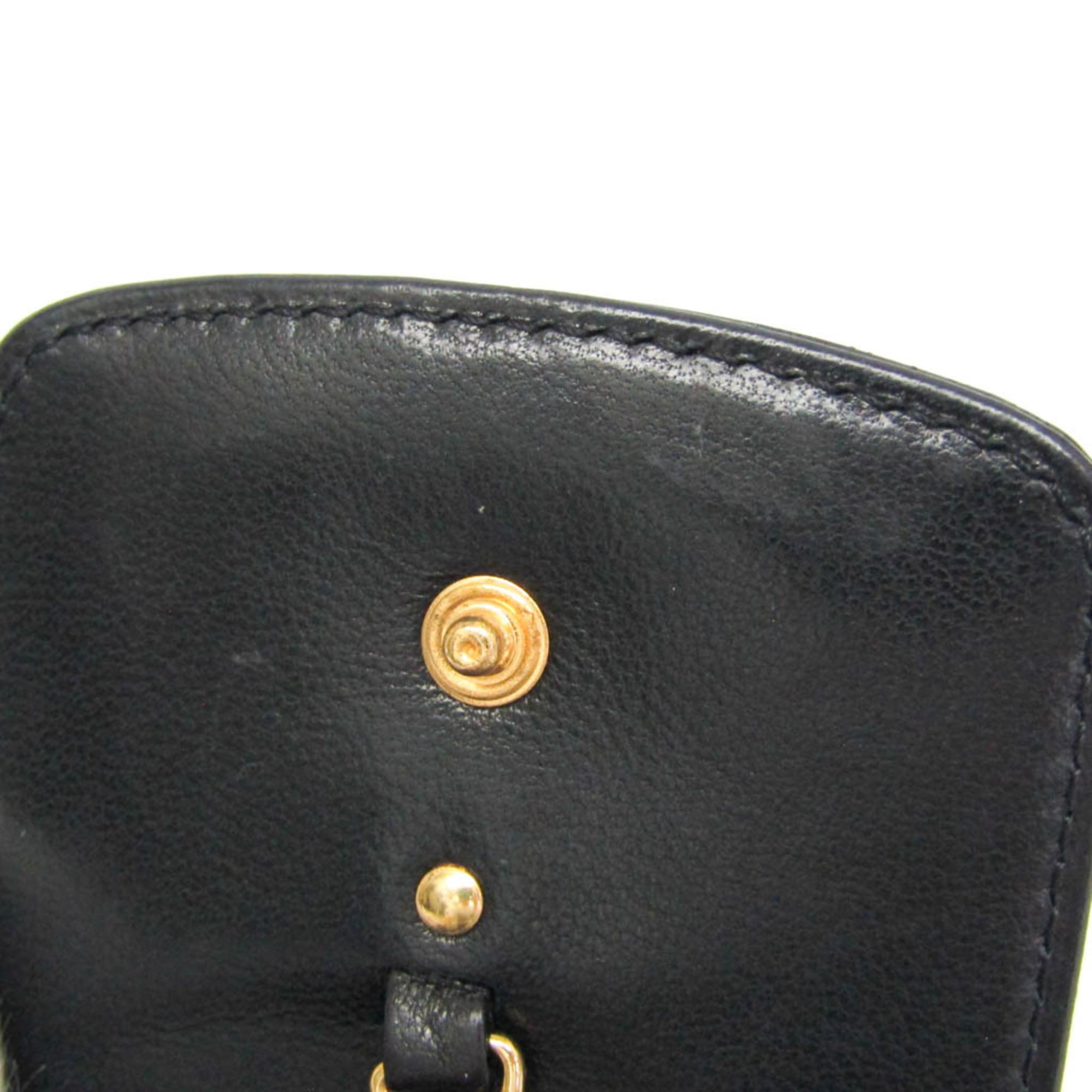 Chanel Mini Pouch · Enamel Leather · Keyring