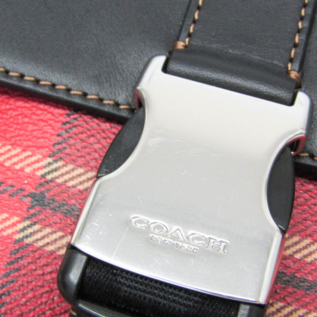 Coach Track Pack · Tartan Plaid · Leather
