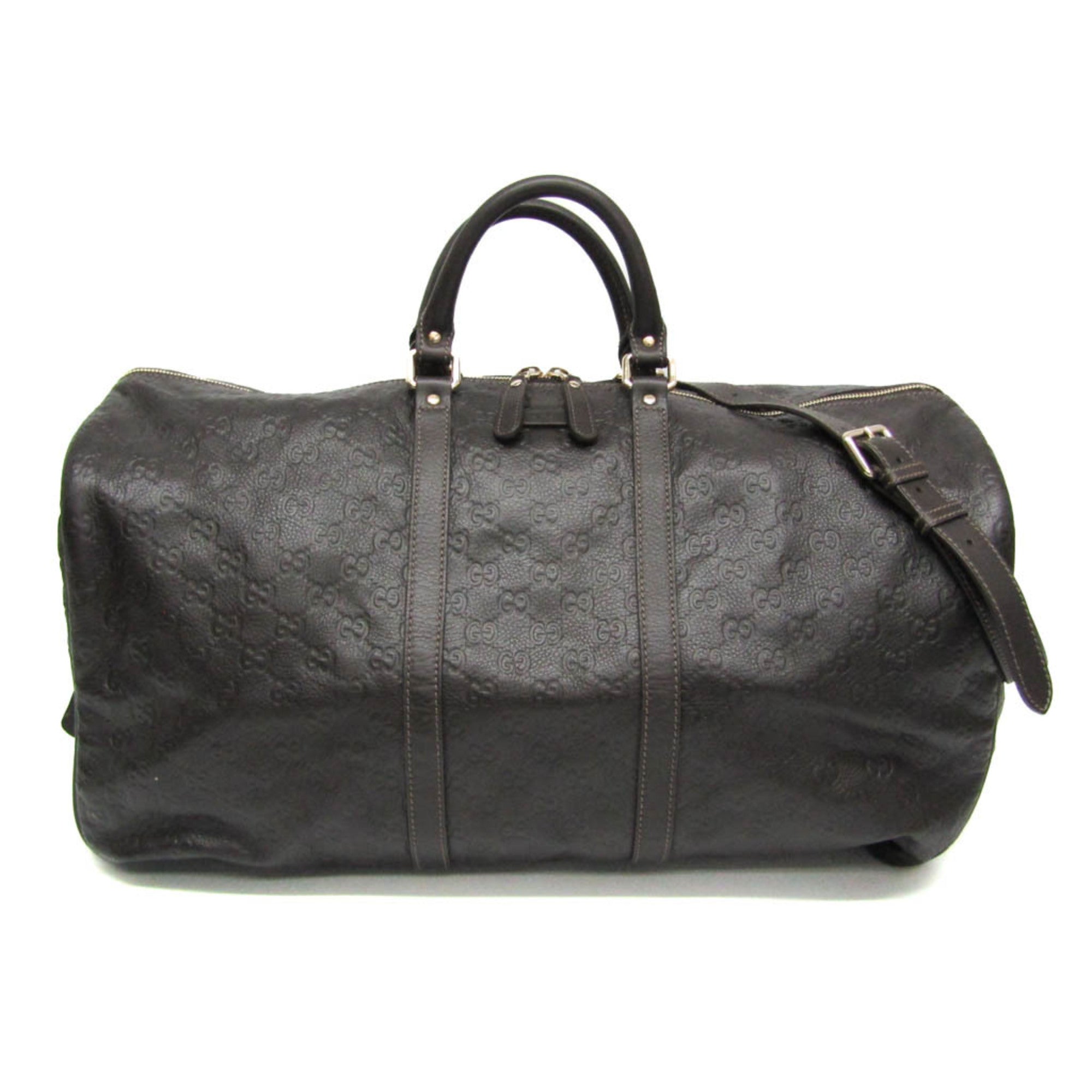 Gucci Guccissima · Leather Boston Bag