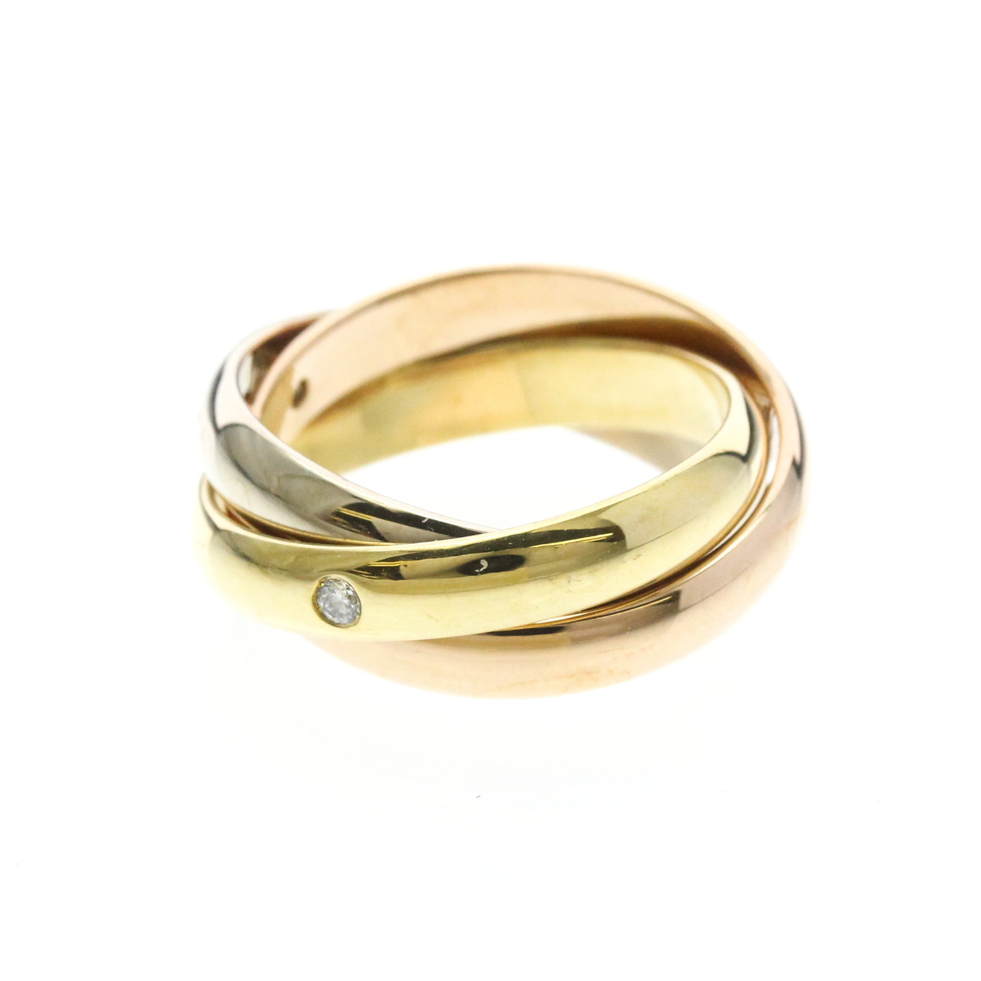 Cartier Trinity · Three Diamond · Tri-Gold