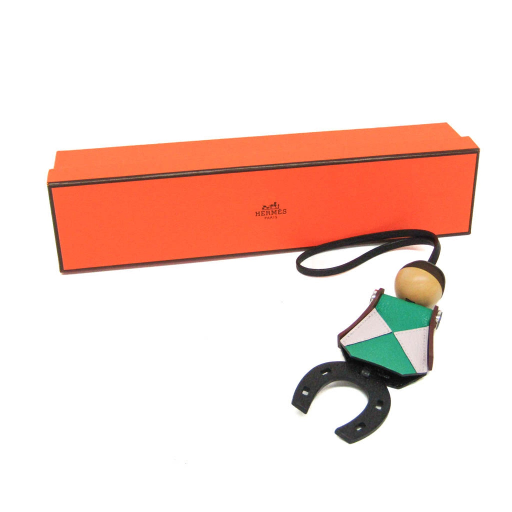 Hermès Jockey Charm · Barenia Leather