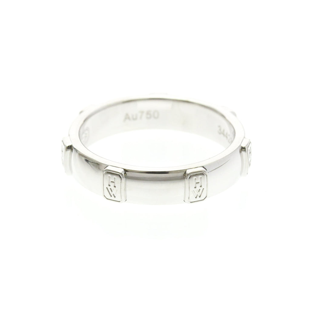 Harry Winston HW Logo · Diamond · 18K White Gold
