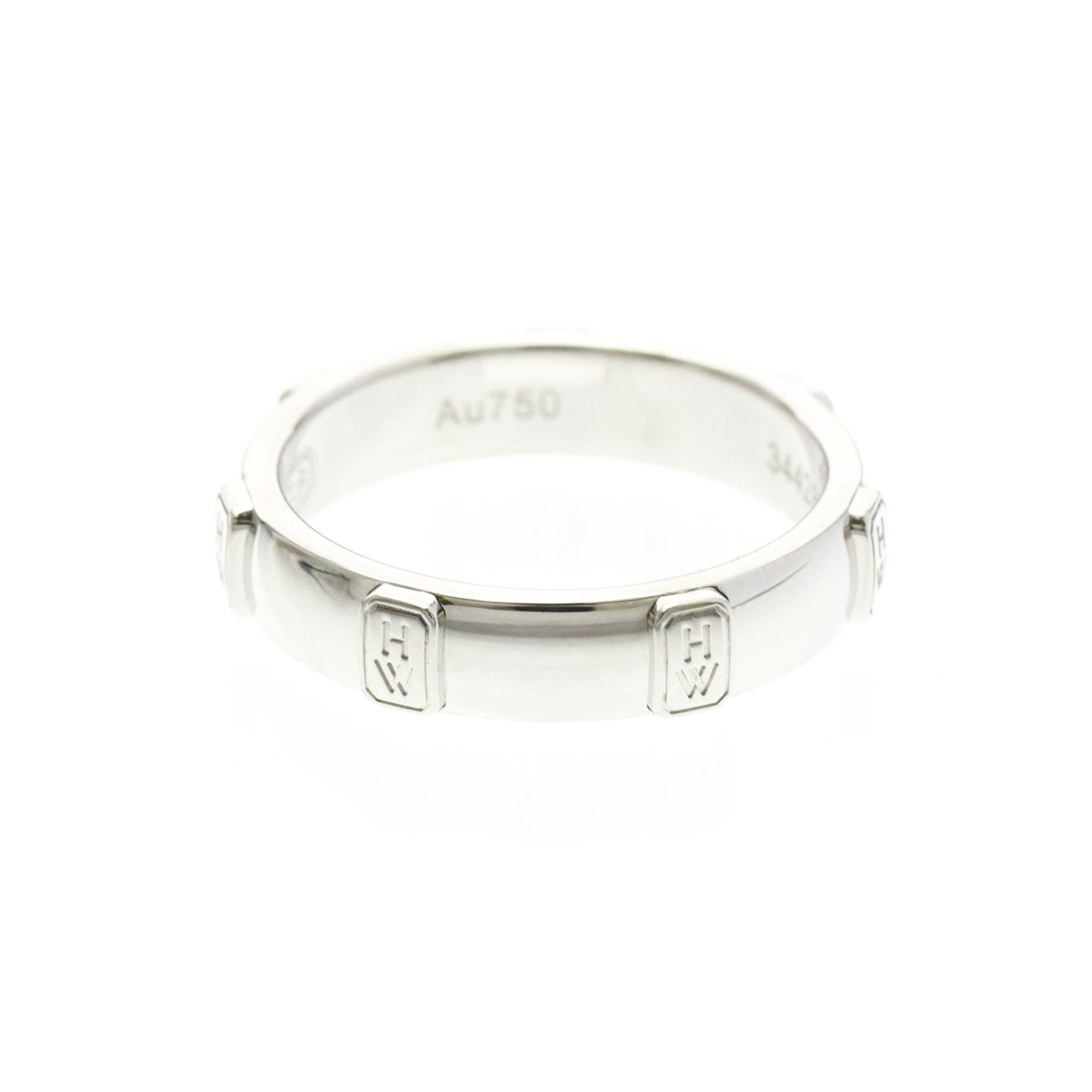 Harry Winston HW Logo · Diamond · 18K White Gold