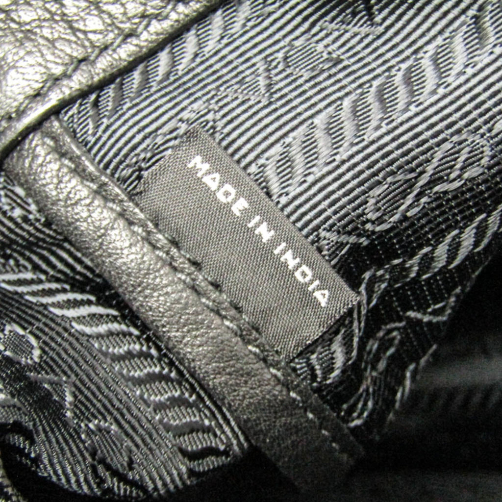 Prada Triangle Logo · Leather Tote