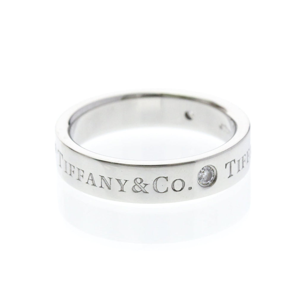 Tiffany Platinum Band · Three Diamonds