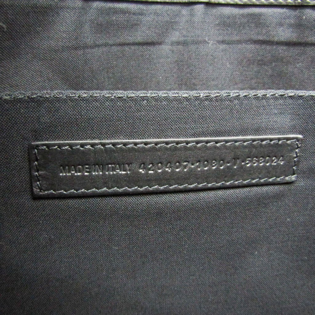 Balenciaga Navy Clip · Canvas Clutch