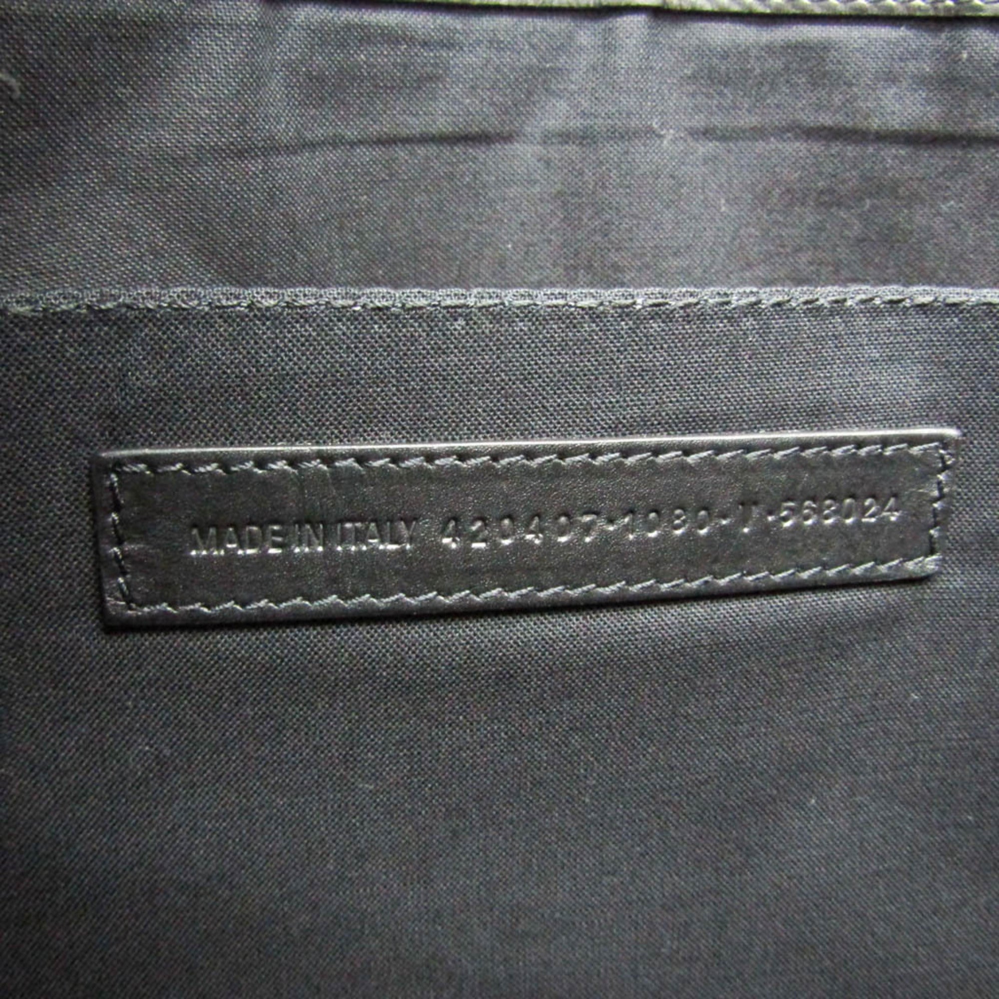 Balenciaga Navy Clip · Canvas Clutch