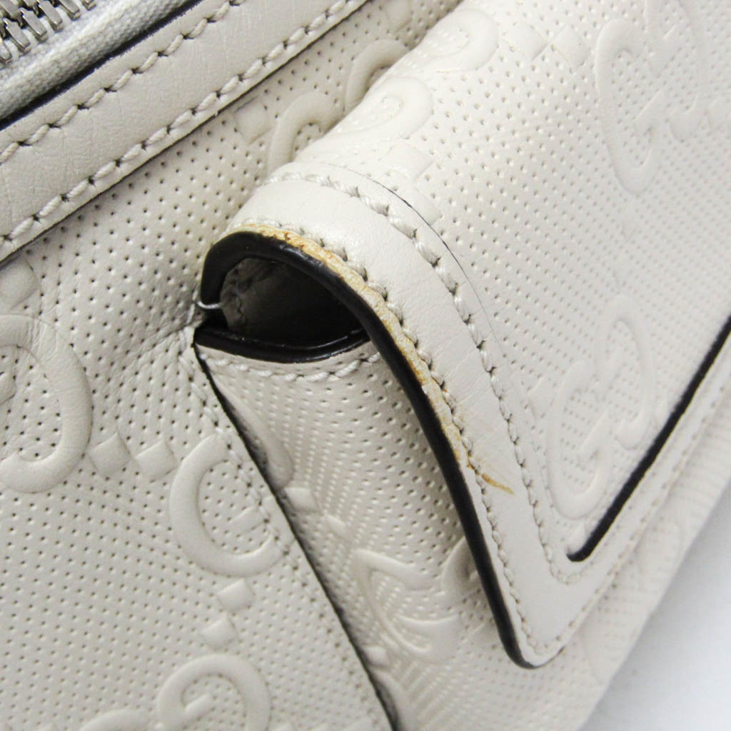 Gucci GG Embossed · Leather Belt Bag