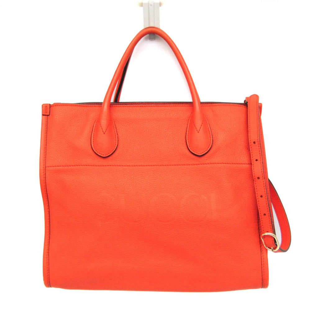 Gucci Logo Tote · Leather