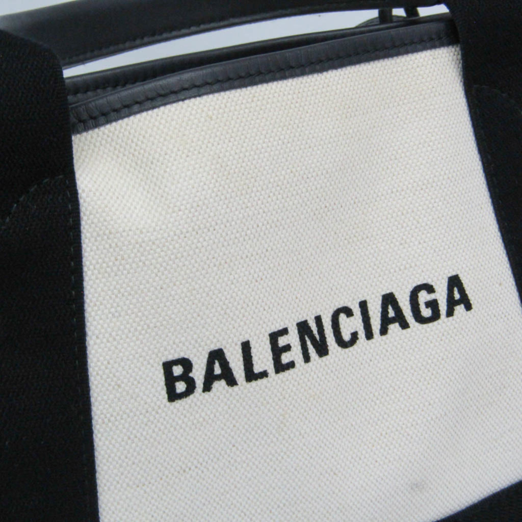Balenciaga Navy Cabas XS · Canvas & Leather