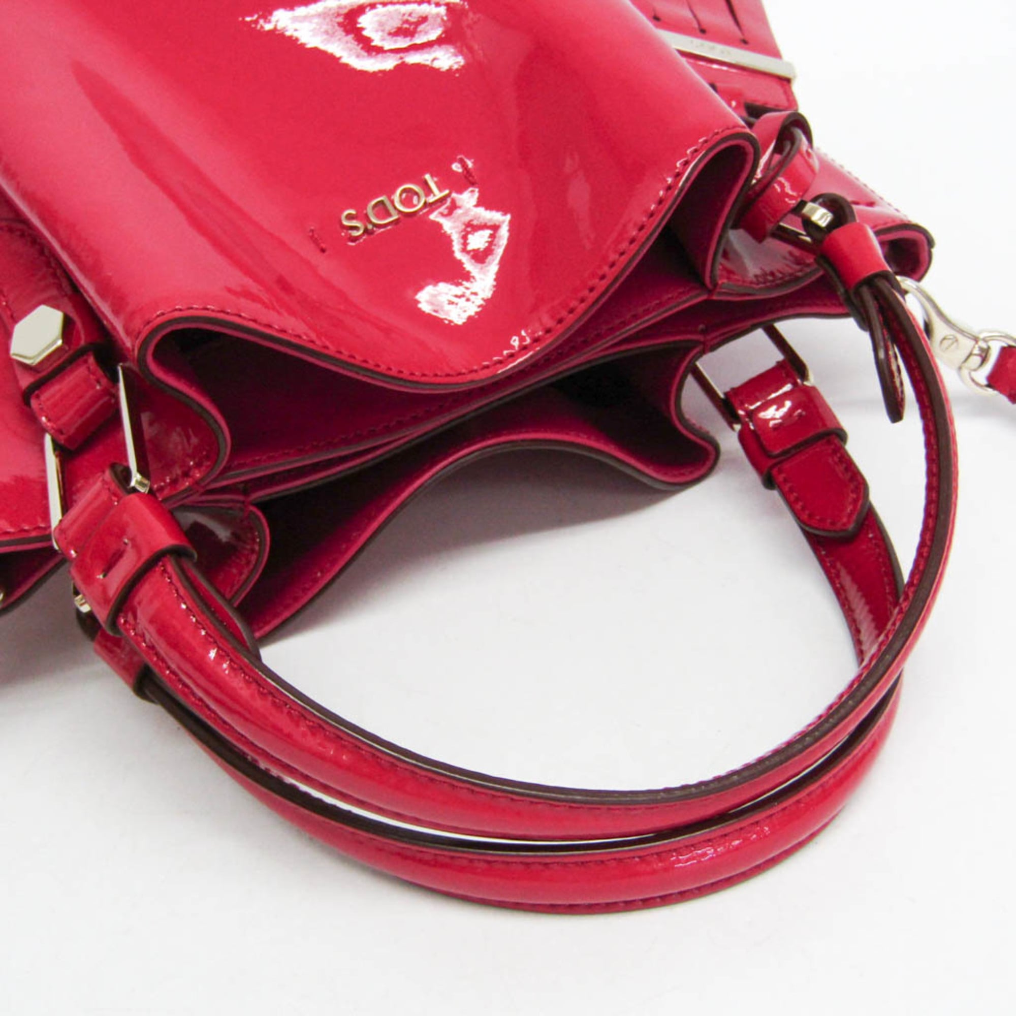 Tod's Mini Flower · Patent Leather