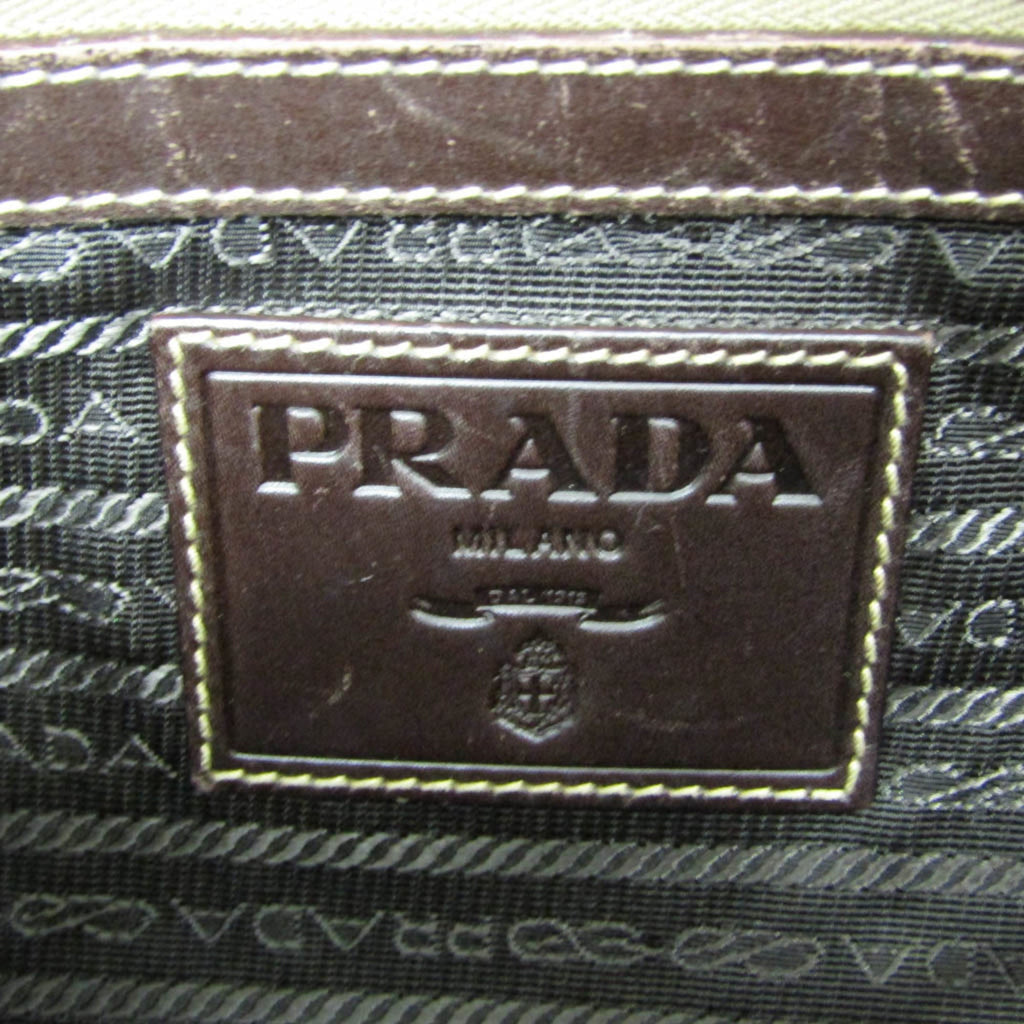 Prada Logo Jacquard · Canvas & Leather