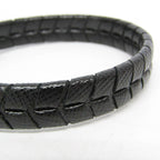 Prada Saffiano · Leather Bangle