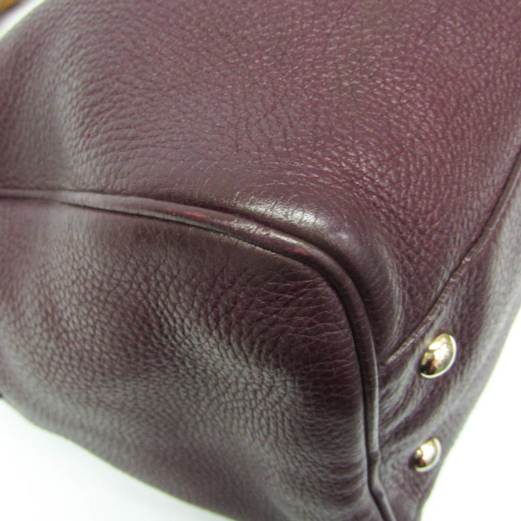Gucci Bamboo · Leather Handbag
