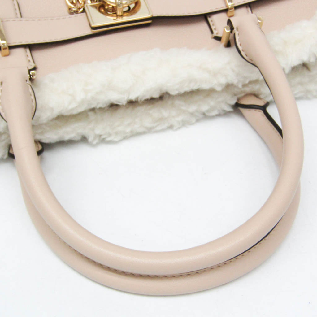 Michael Kors Hamilton · Leather & Fur Satchel