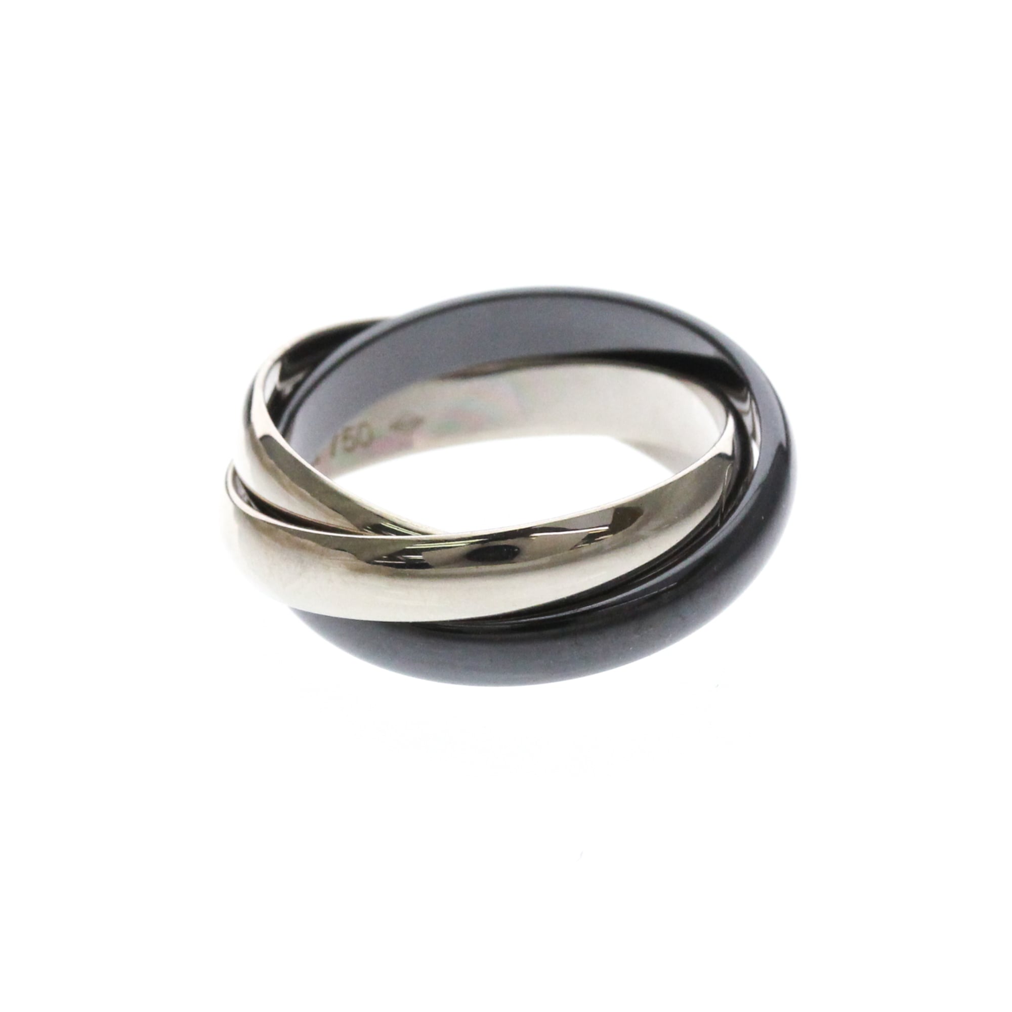 Cartier Trinity · 18K White Gold & Ceramic