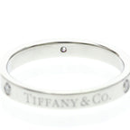 Tiffany Flat Band · Diamonds · Platinum