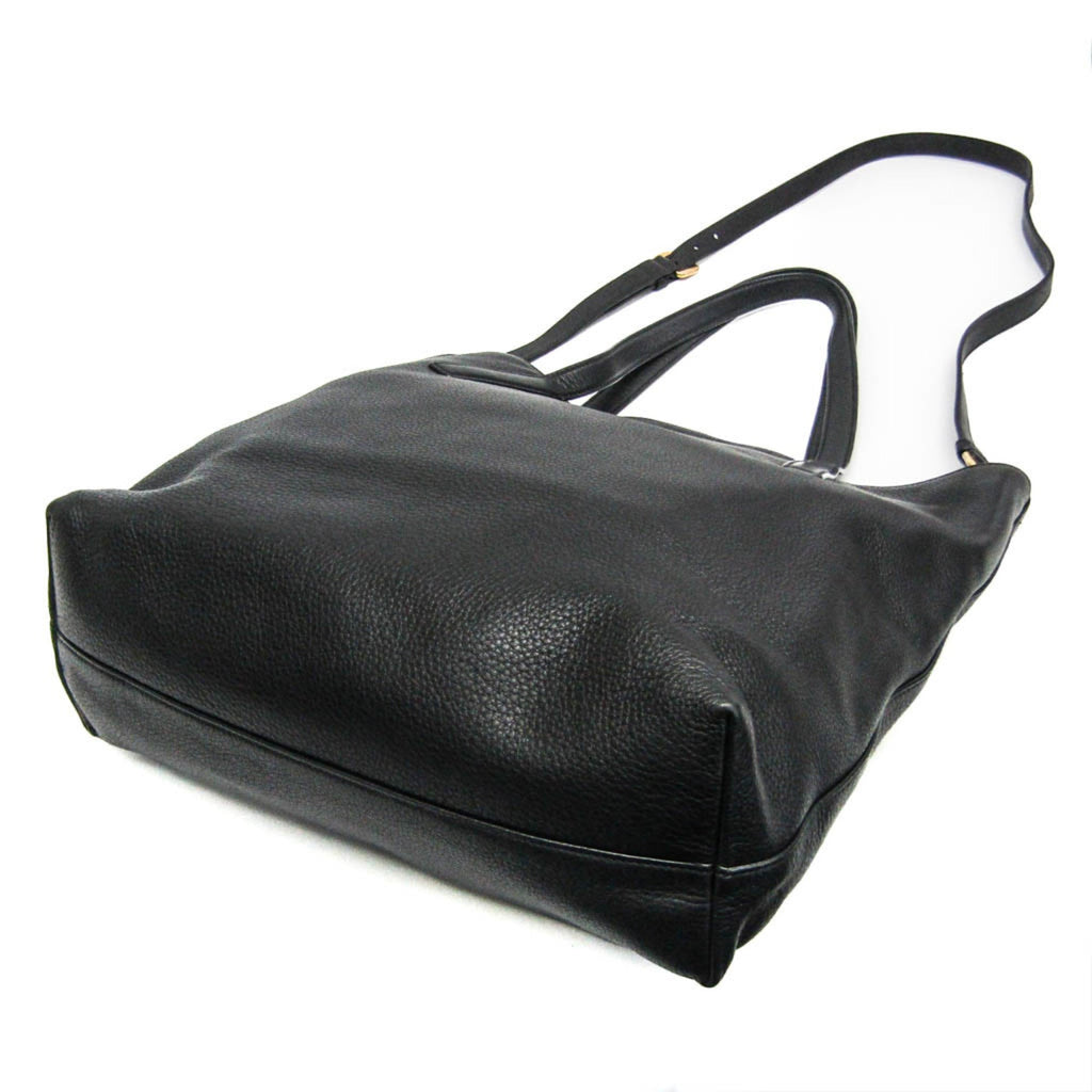 Prada Triangle Logo · Leather Tote