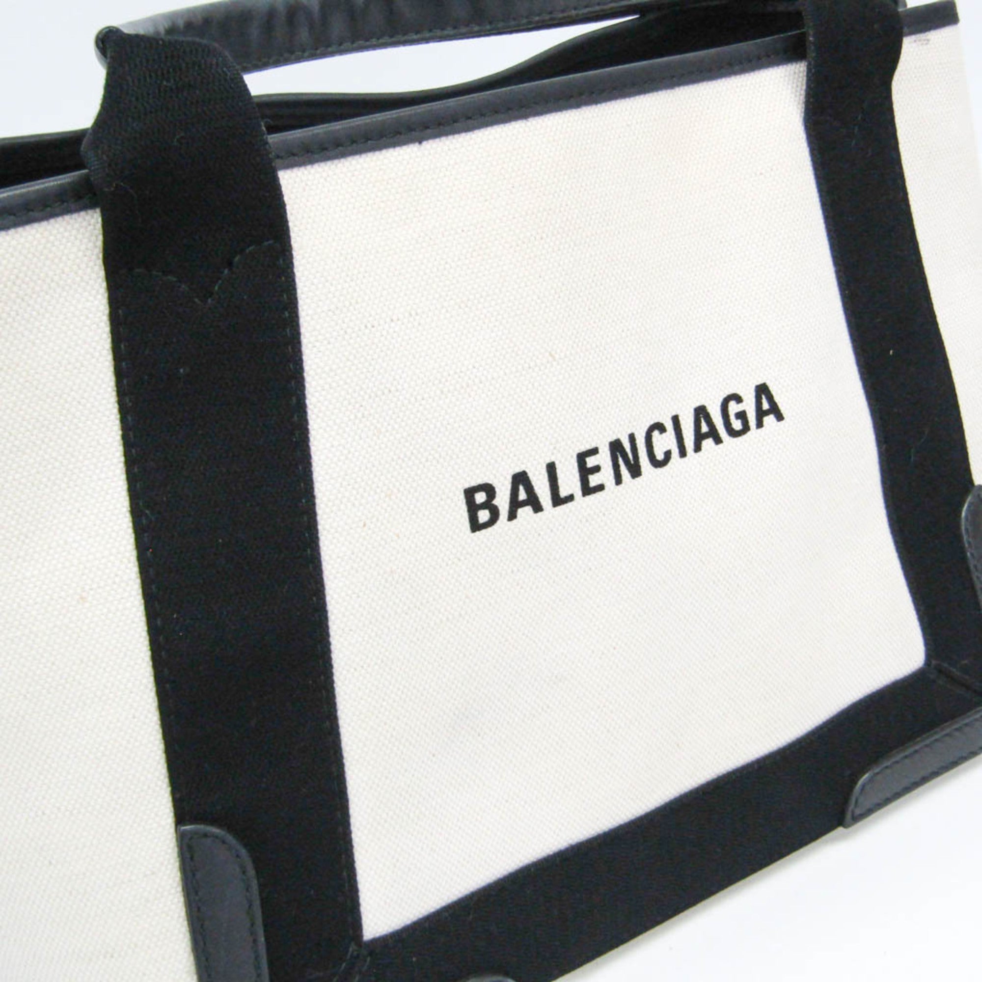 Balenciaga Navy Cabas · Canvas